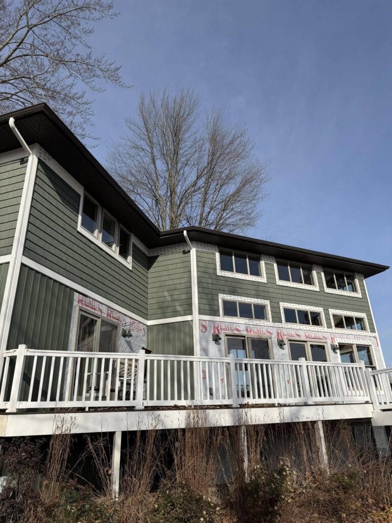 Michigan Made Seamless Gutters Installed On Site